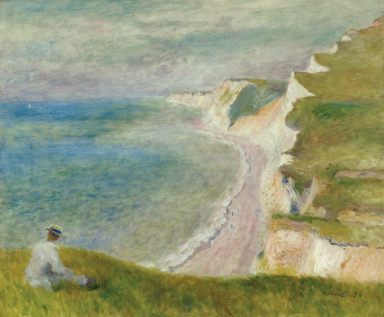 Auf der Klippe von Pierre Auguste Renoir