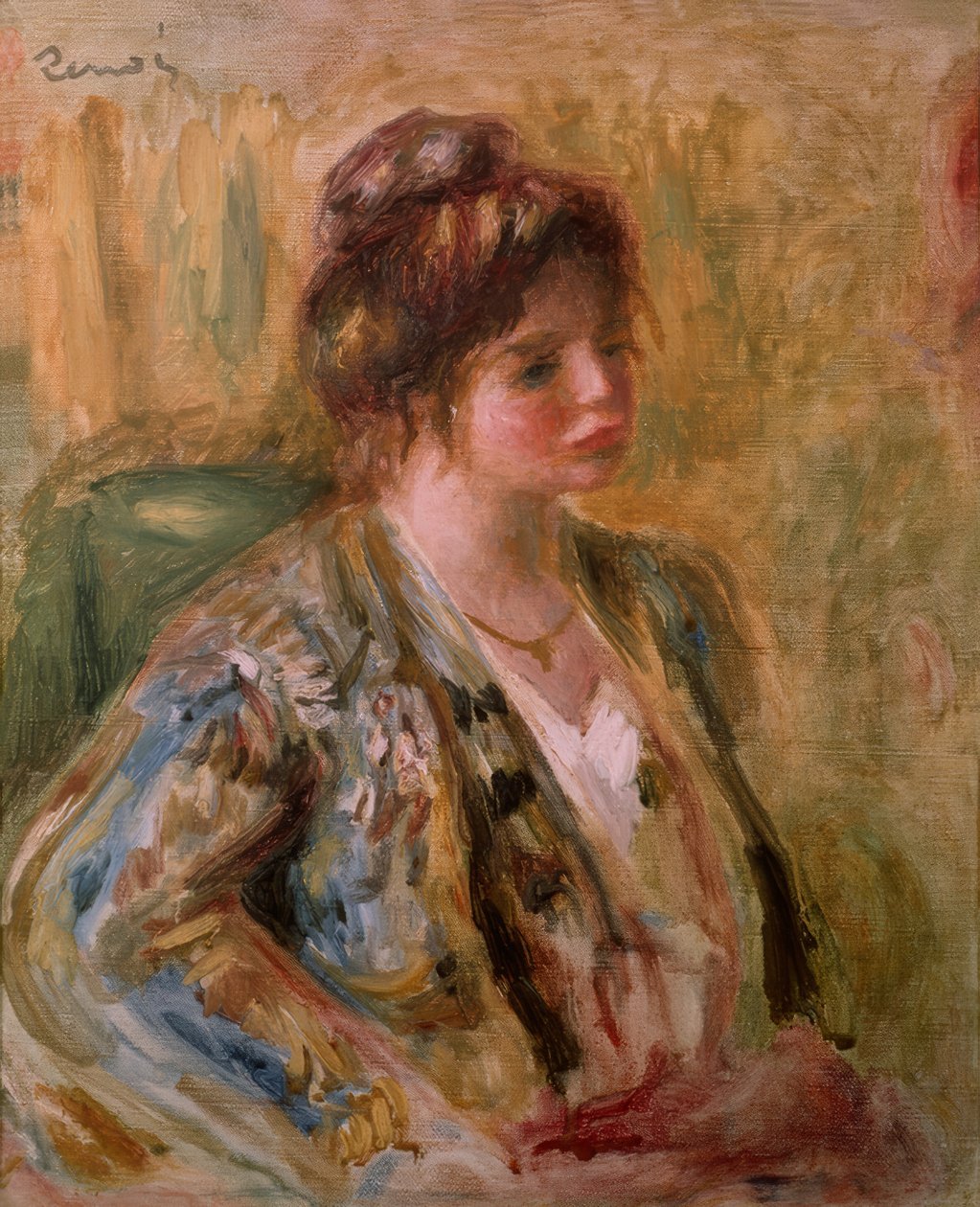 Porträt eines jungen Mädchens von Pierre Auguste Renoir