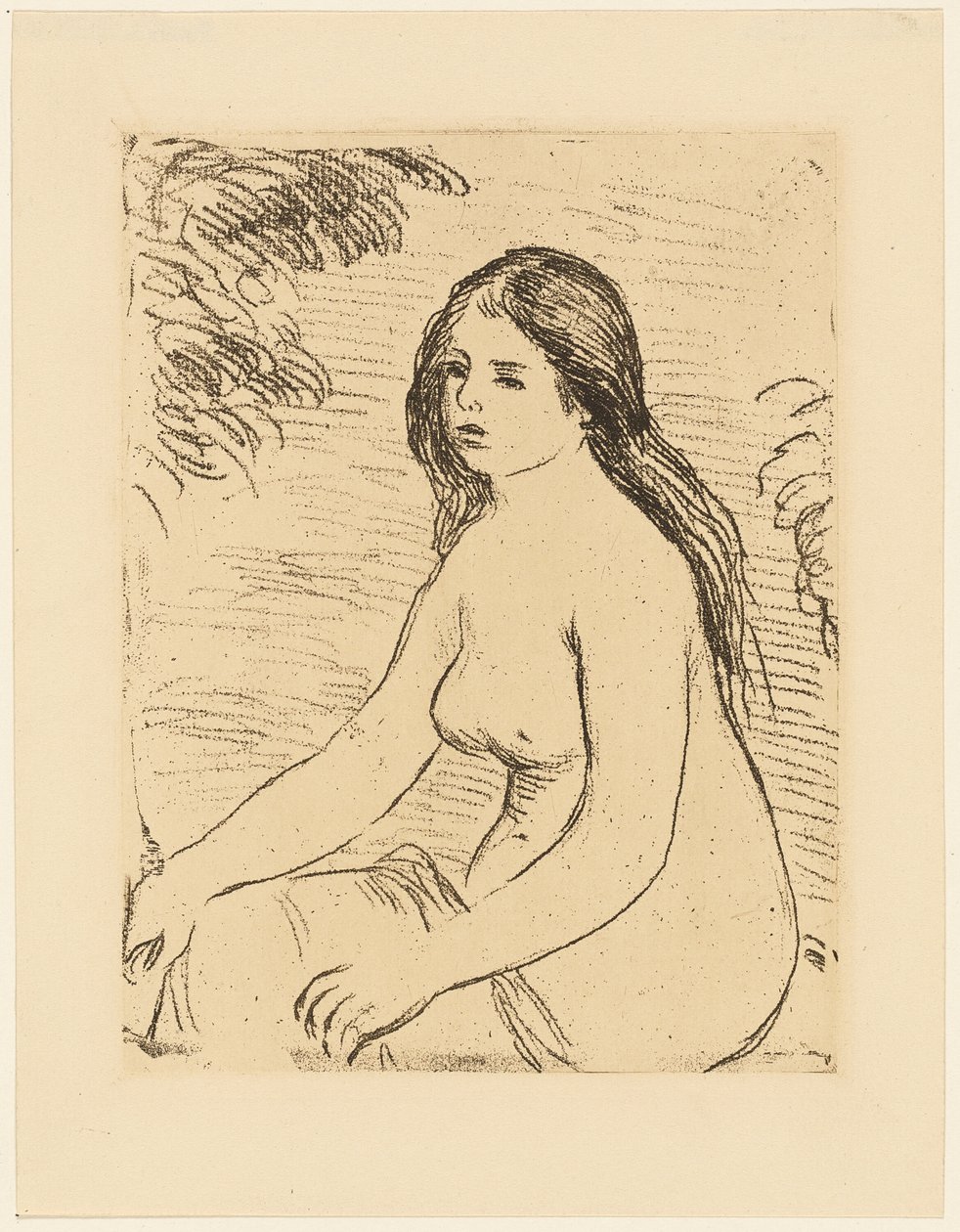 Sitzende nackte Frau von Pierre Auguste Renoir