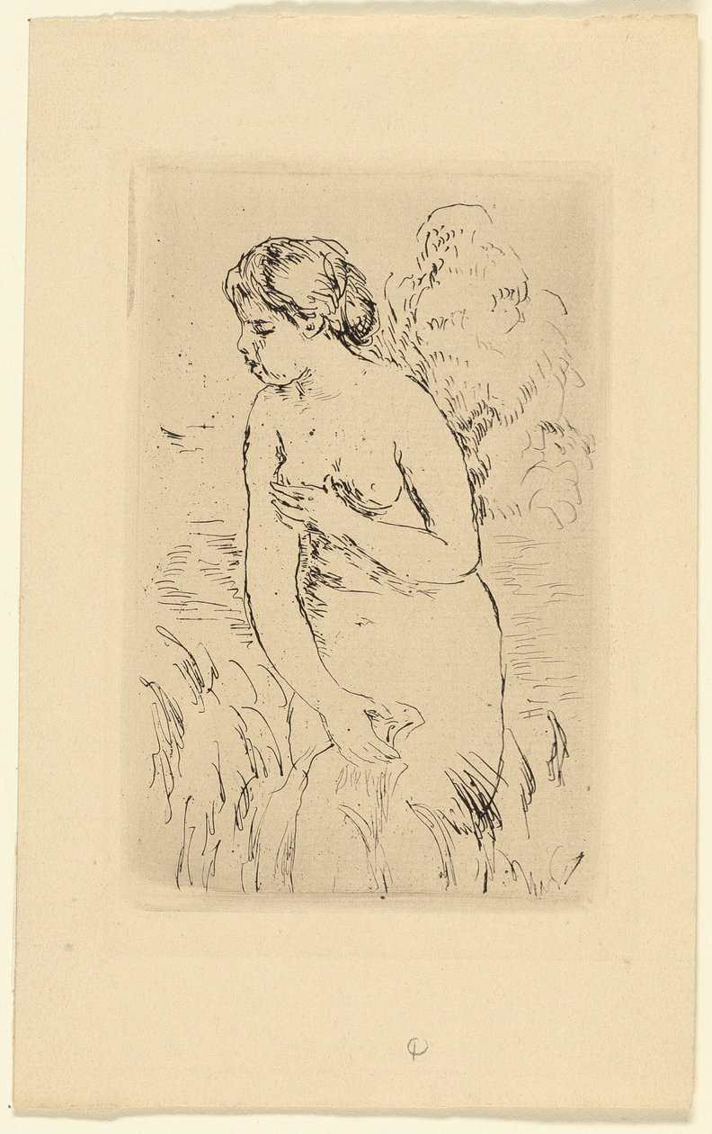 Stehender Badender von Pierre Auguste Renoir