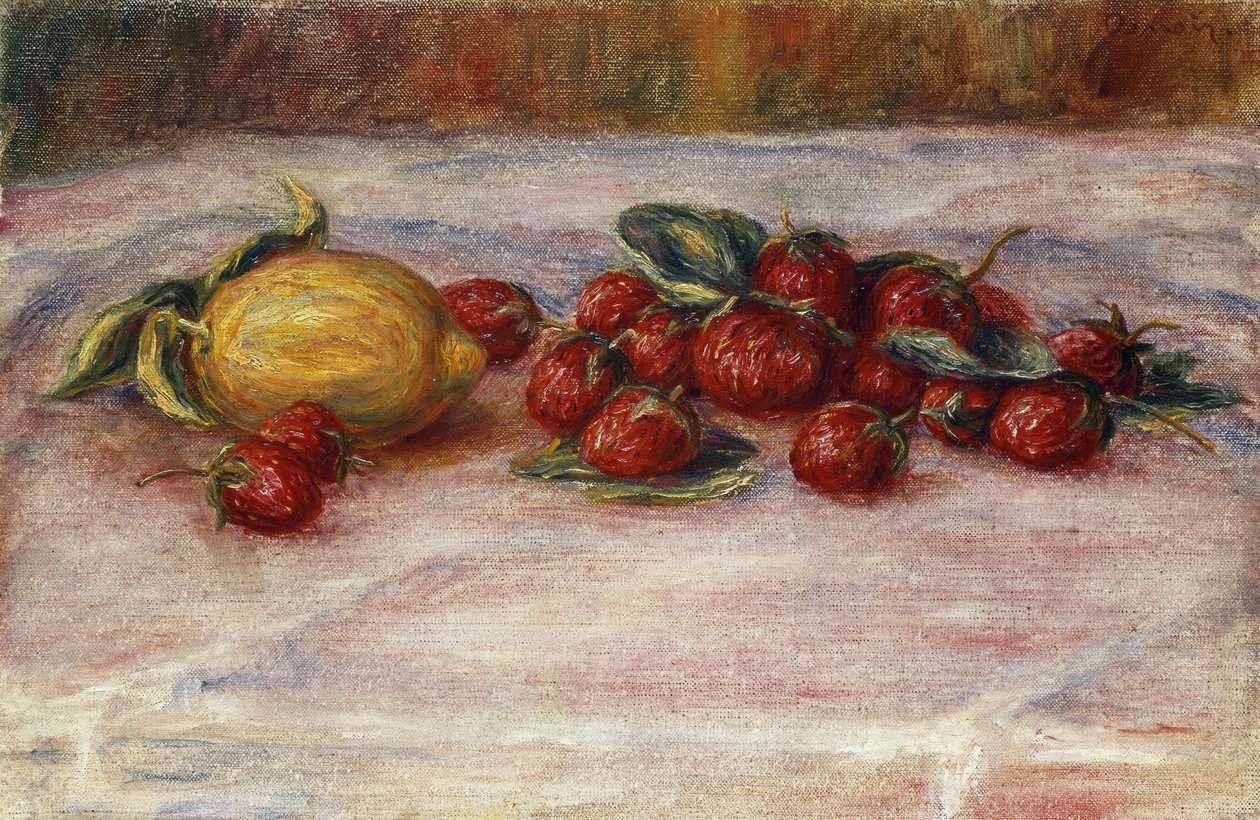 Erdbeeren und Zitronen von Pierre Auguste Renoir