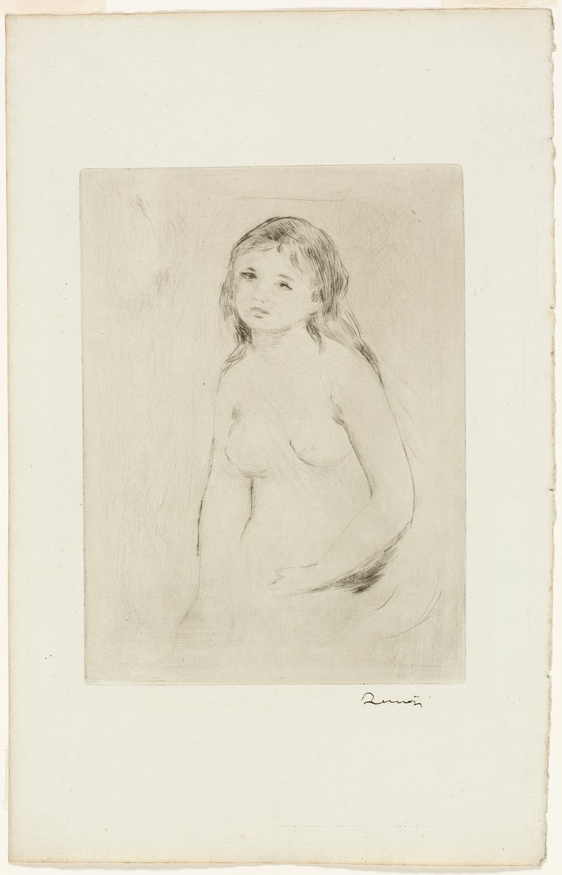 Studie für eine weibliche Badende von Pierre Auguste Renoir