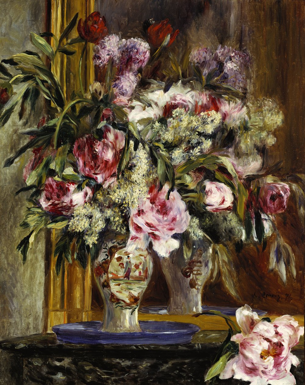 Blumenvase von Pierre Auguste Renoir