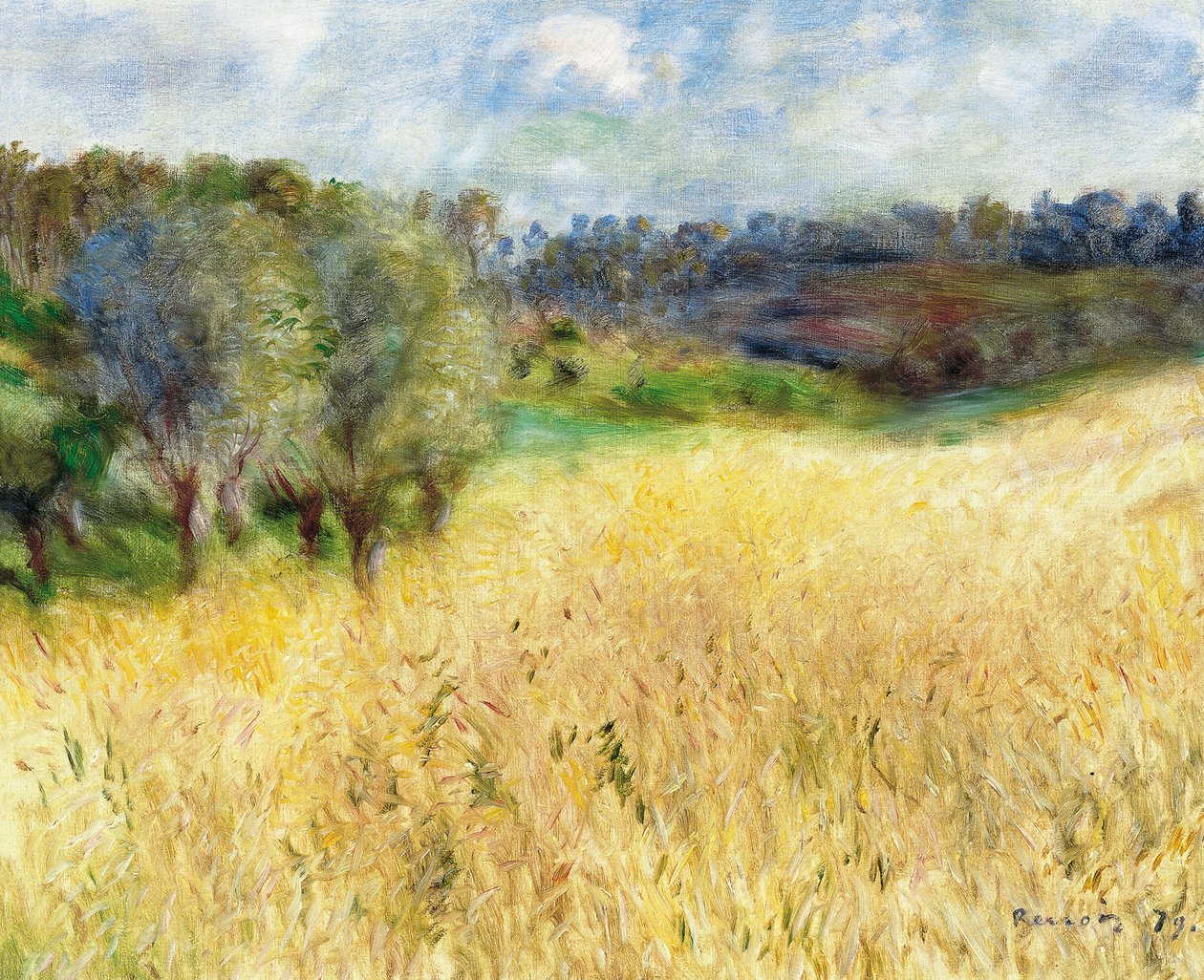Weizenfeld, 1879 von Pierre Auguste Renoir