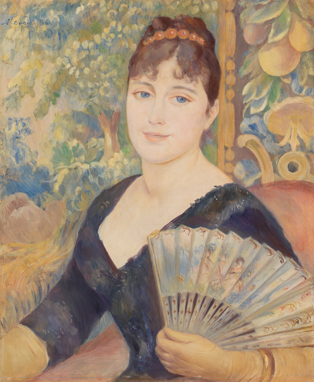 Frau mit Fächer (Femme à l