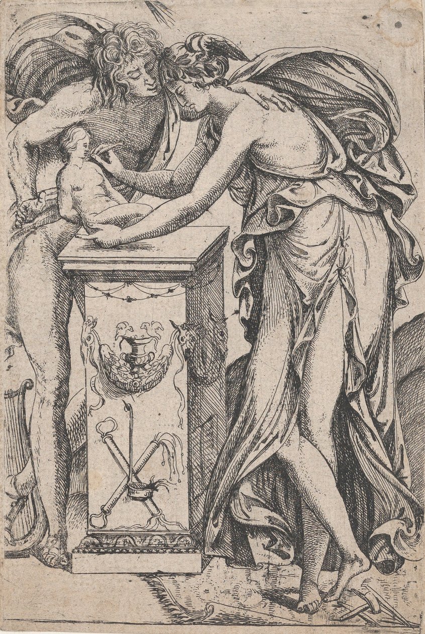 Apollo und der Geist der Skulptur von Pierre Biard