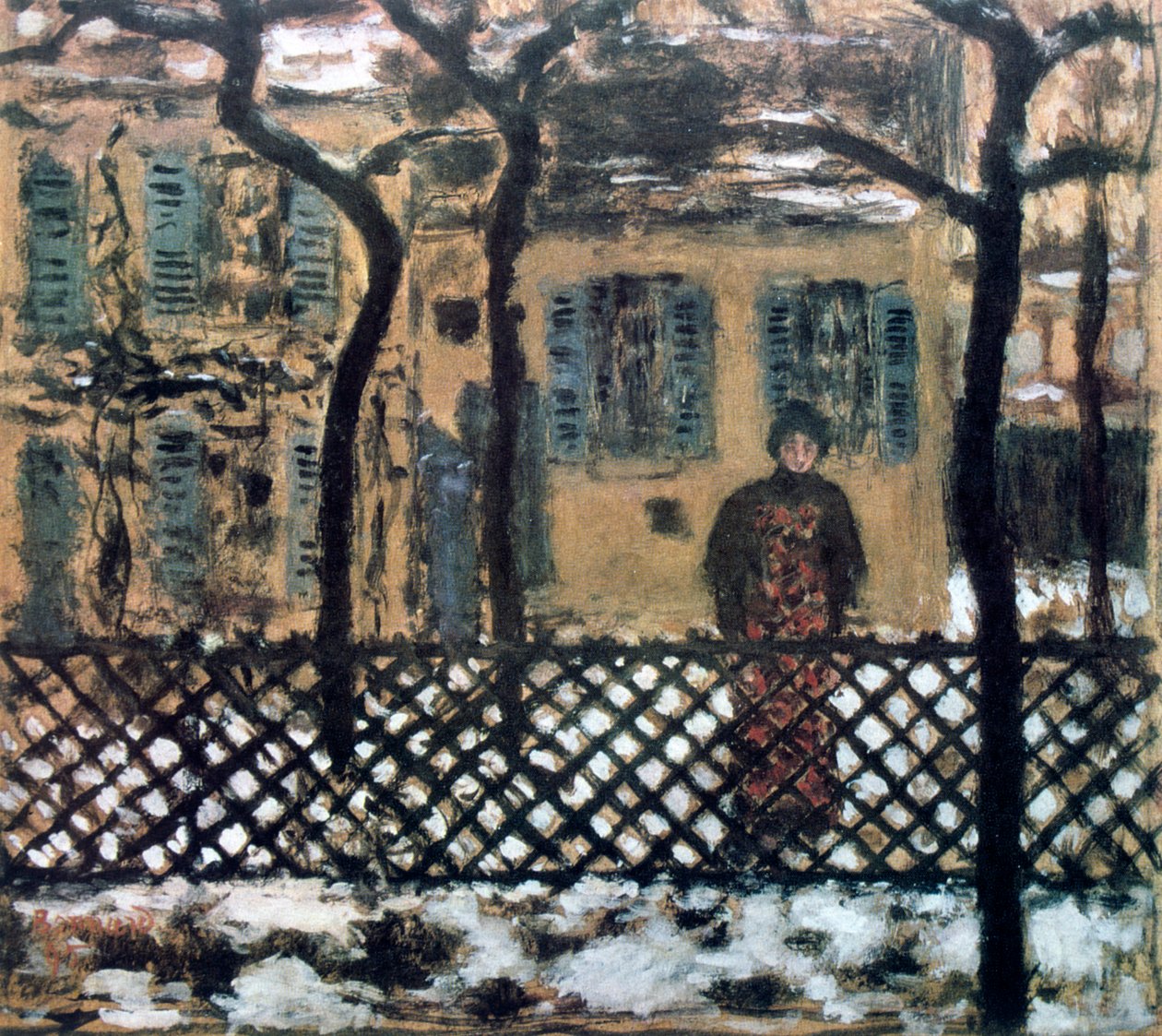 Hinter dem Zaun, ca. 1895 von Pierre Bonnard