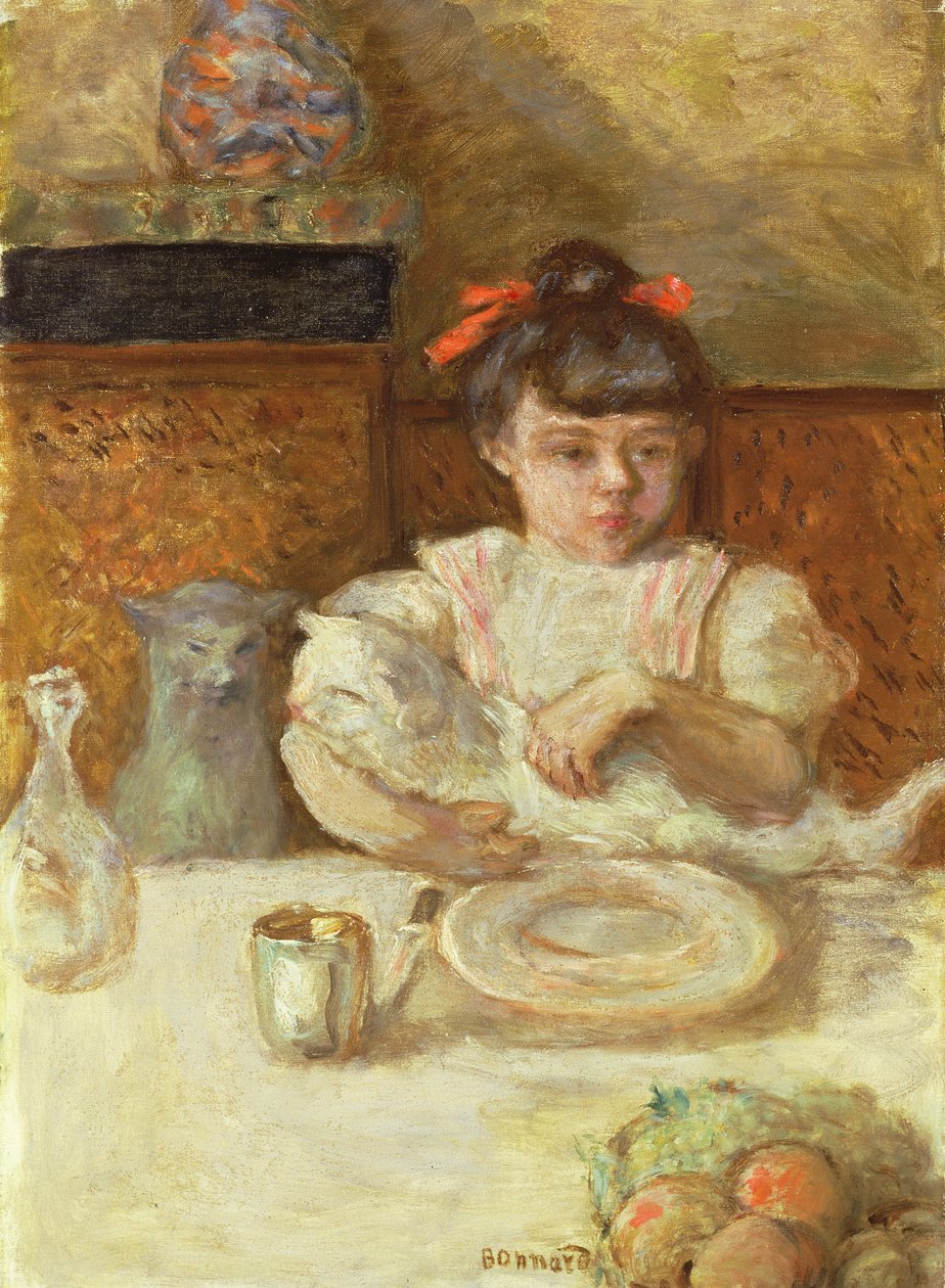 Kind mit Katzen, ca. 1906 von Pierre Bonnard