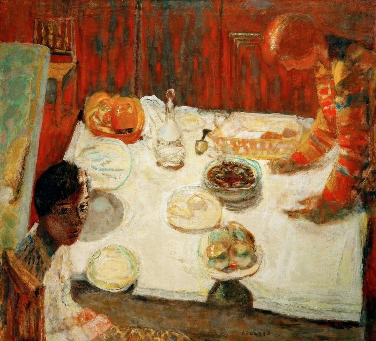 Das weiße Tischtuch von Pierre Bonnard