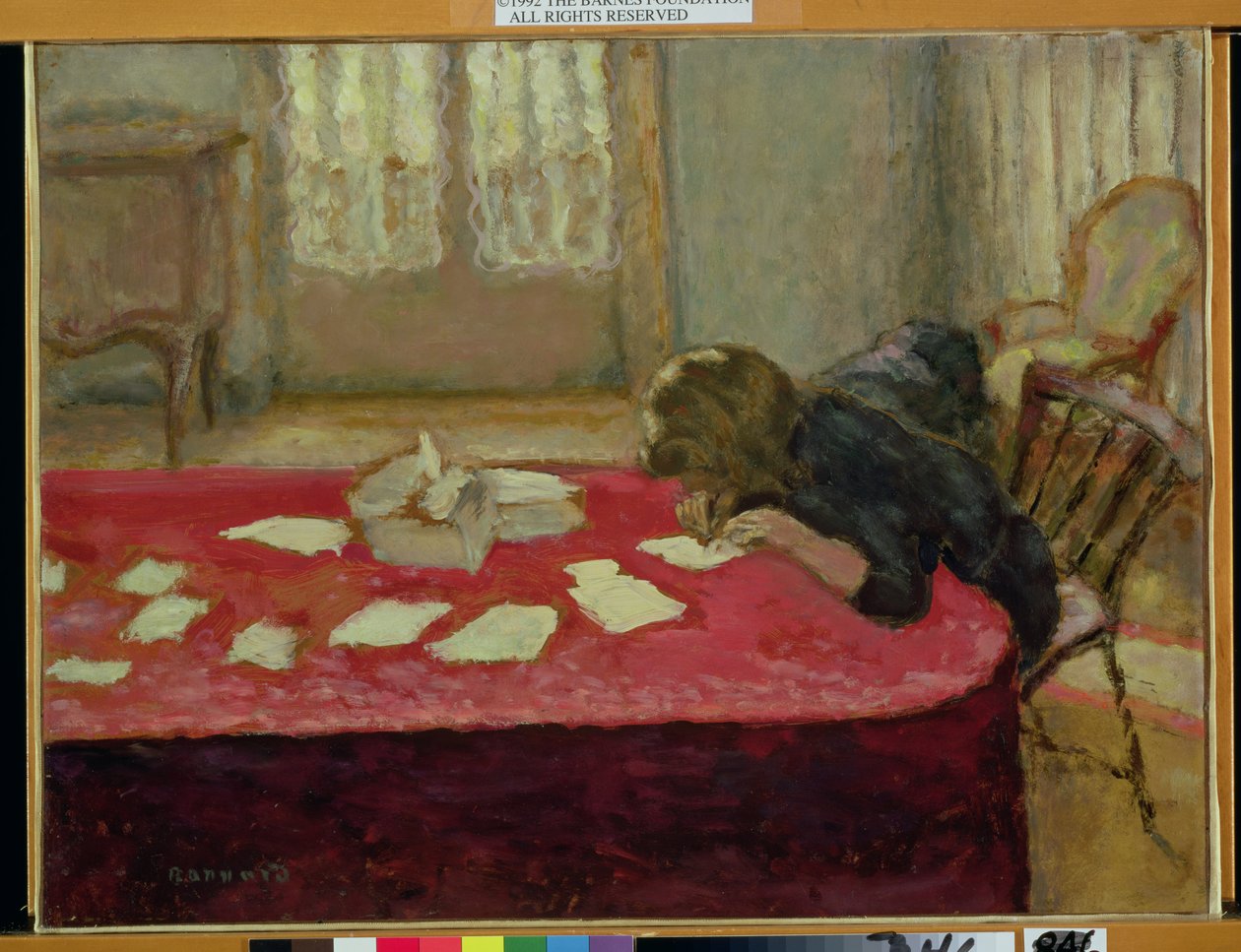 Mädchen beim Schreiben von Pierre Bonnard