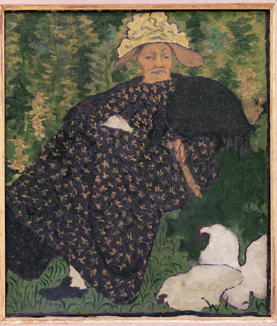 Großmutter mit Hühnern, 1890 von Pierre Bonnard