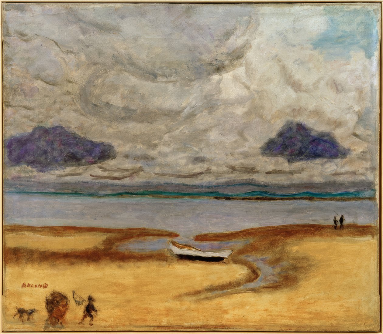Der Strand bei Ebbe (Ebbe in Arcachon) von Pierre Bonnard