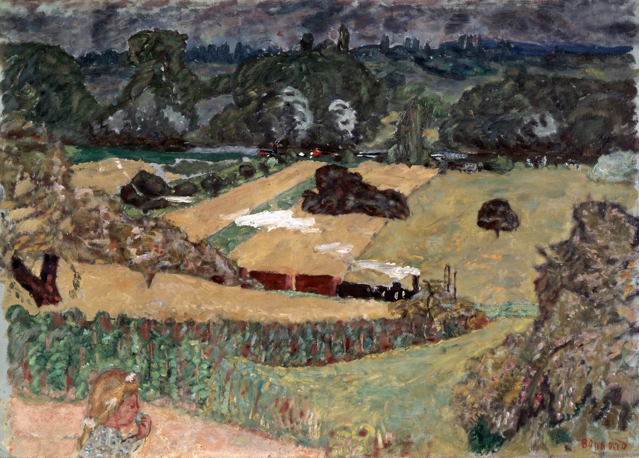 Landschaft mit Güterzug, 1909 von Pierre Bonnard