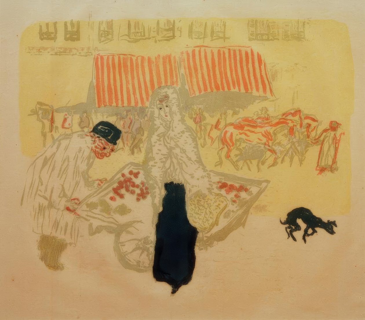 Der Gemüsehändler von Pierre Bonnard