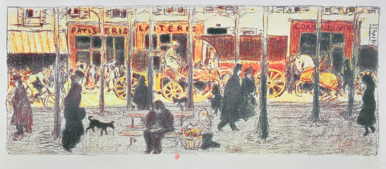 Pariser Boulevard, 1896 von Pierre Bonnard