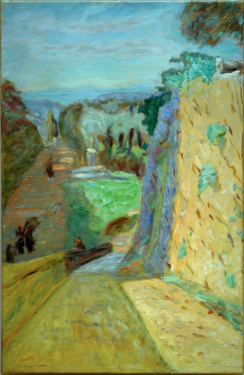 Landschaft, die Allee in Cannet von Pierre Bonnard