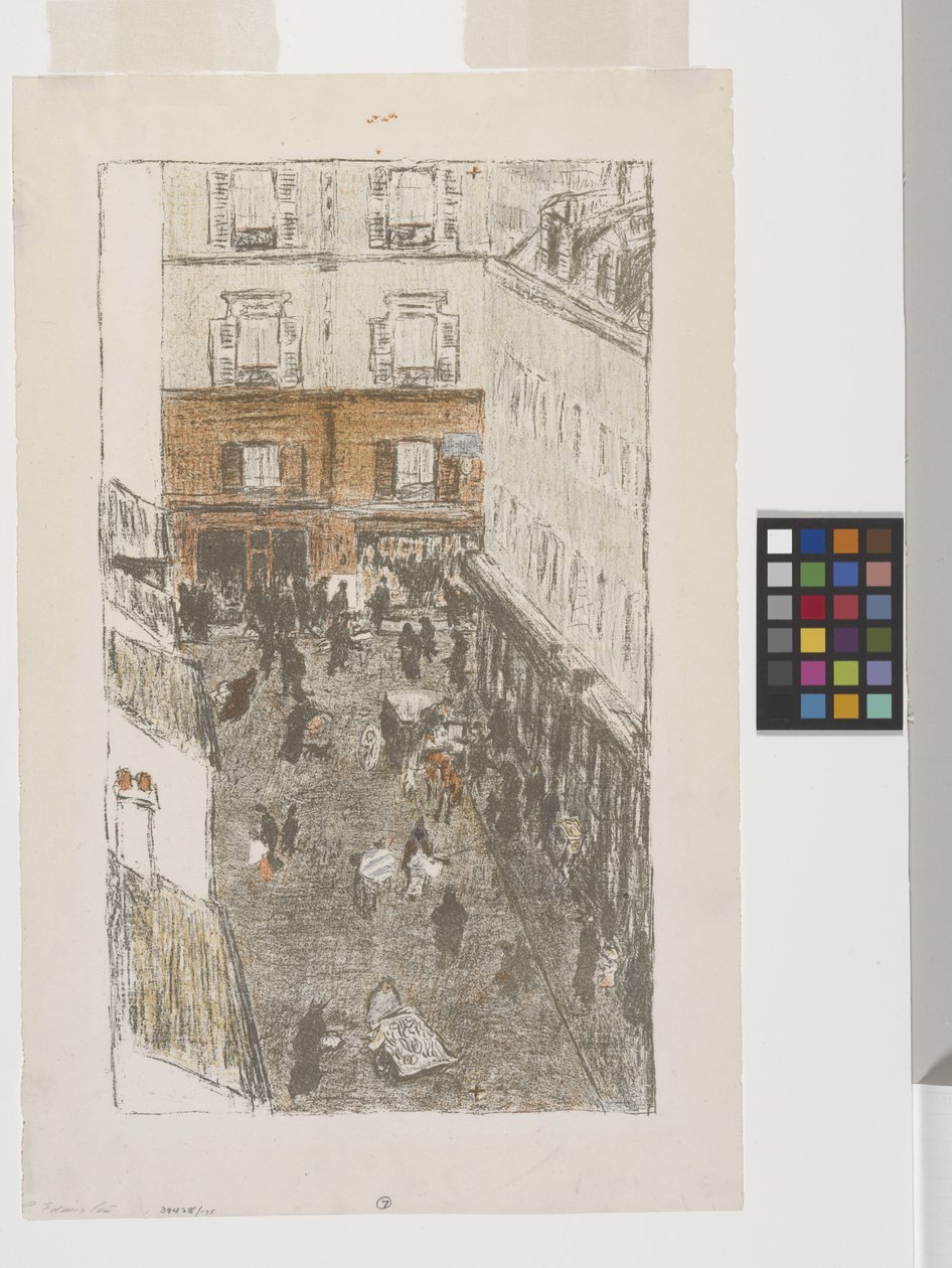 Straße von oben gesehen von Pierre Bonnard