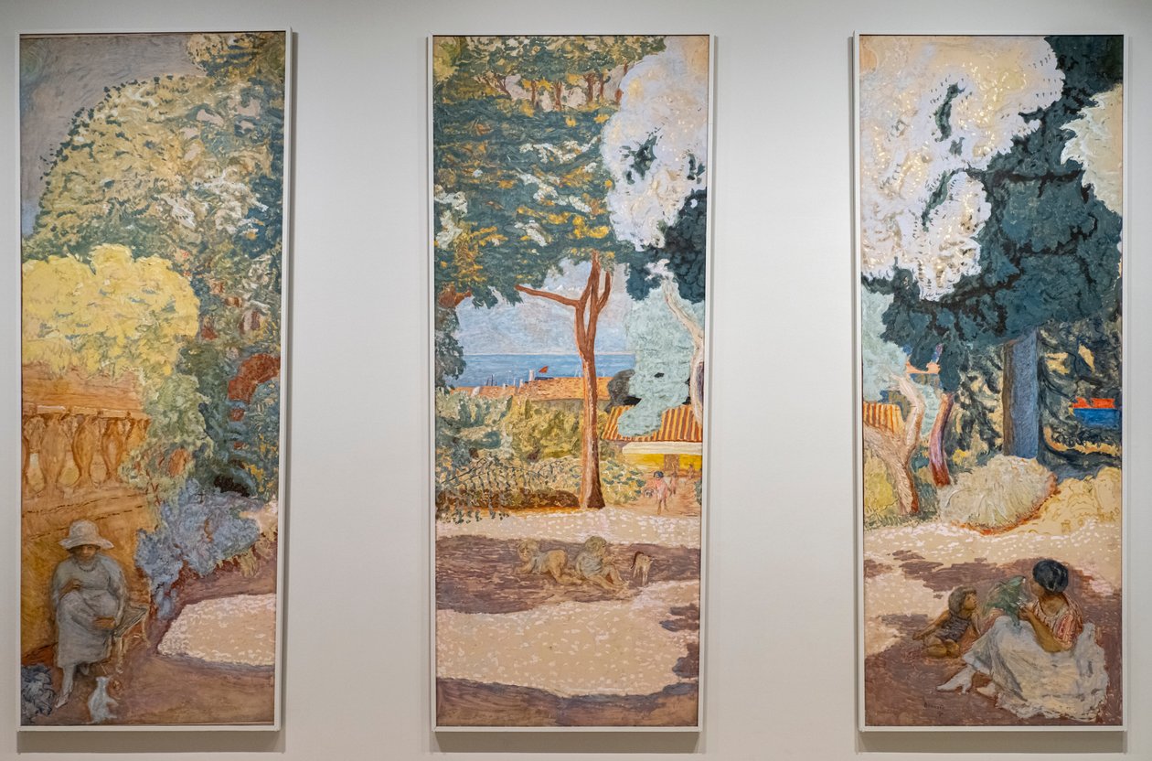 Das Mittelmeer. Triptychon. Studie in Saint-Tropez von Pierre Bonnard