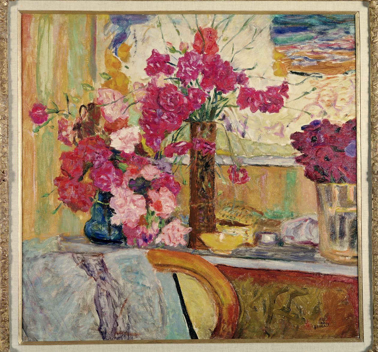 Drei Blumensträuße von Pierre Bonnard
