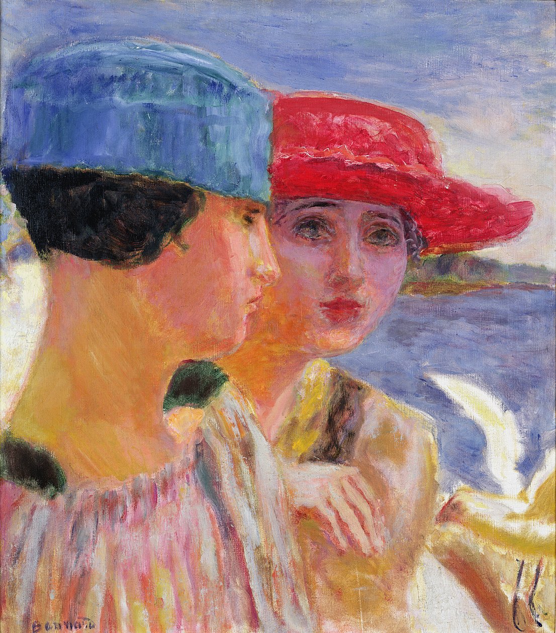 Junge Frauen mit einer Möwe, 1917 von Pierre Bonnard