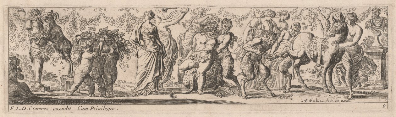 Betrunkener Silenus von Pierre Brebiette