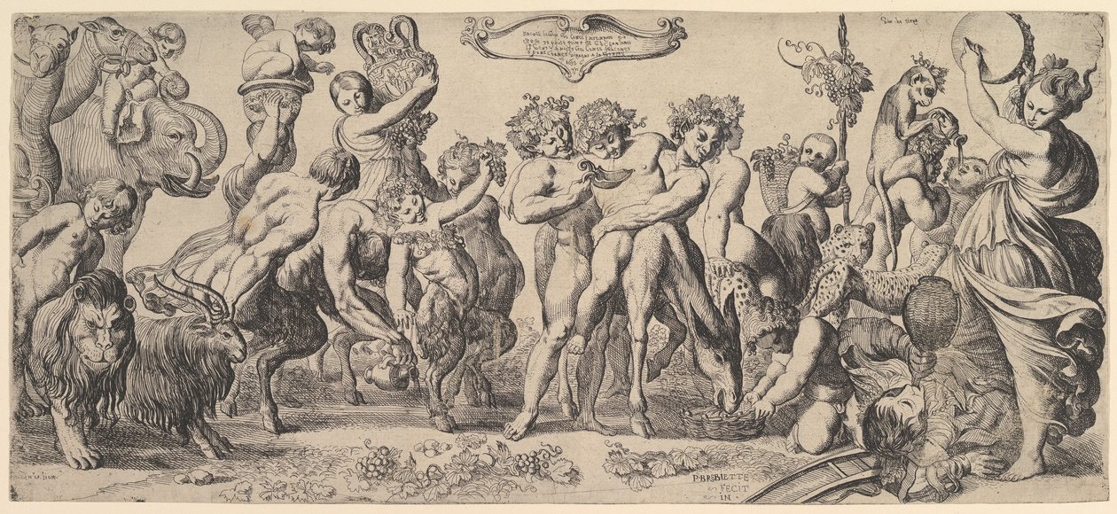 Triumph des Bacchus, 17. Jahrhundert von Pierre Brebiette