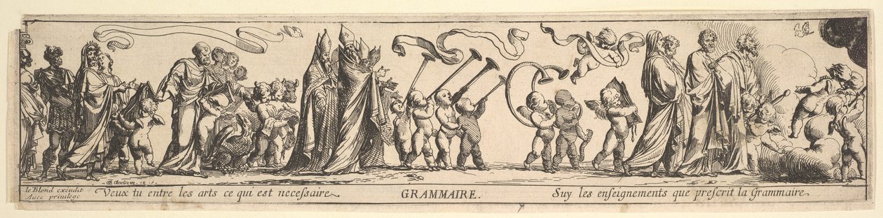 Triumph der Grammatik, 17. Jahrhundert von Pierre Brebiette