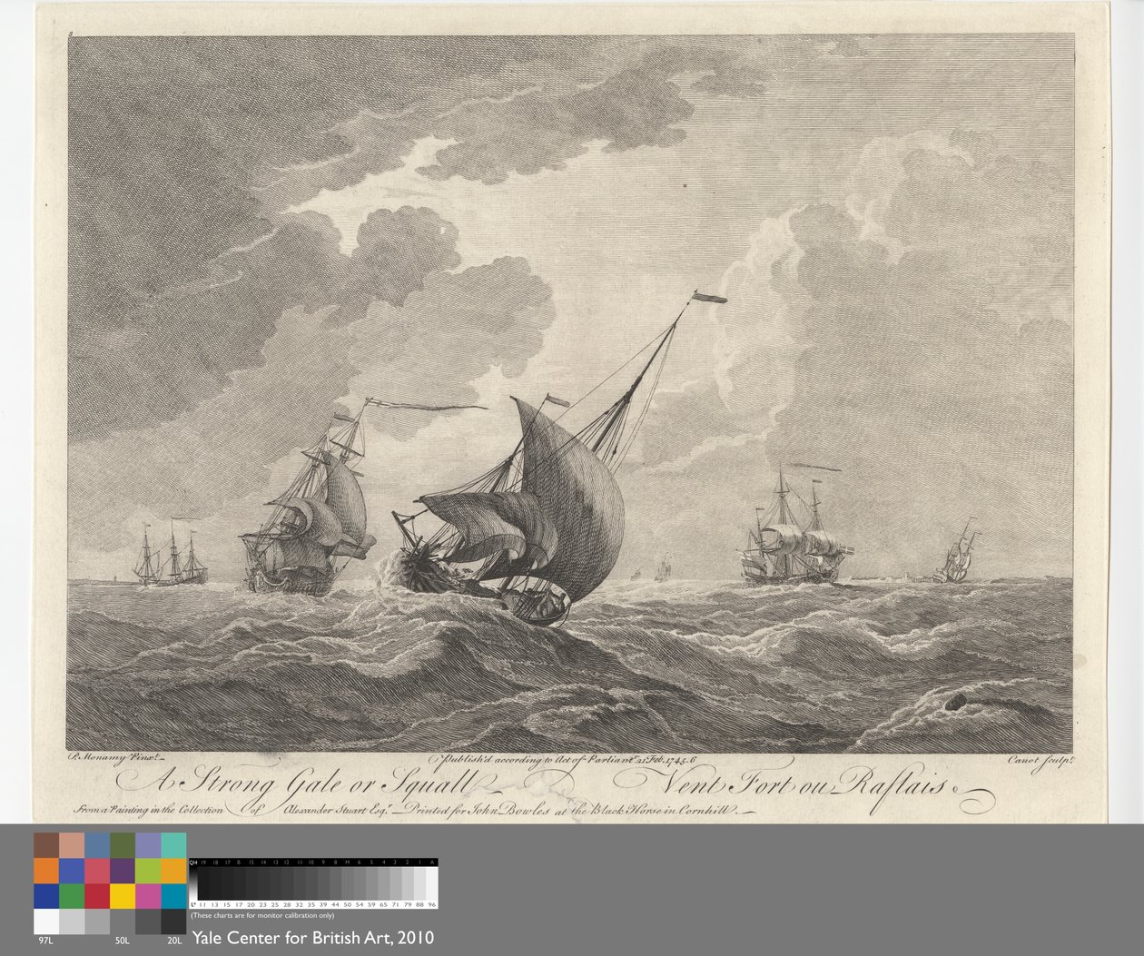 Ein starker Sturm oder Bö von Pierre Charles Canot