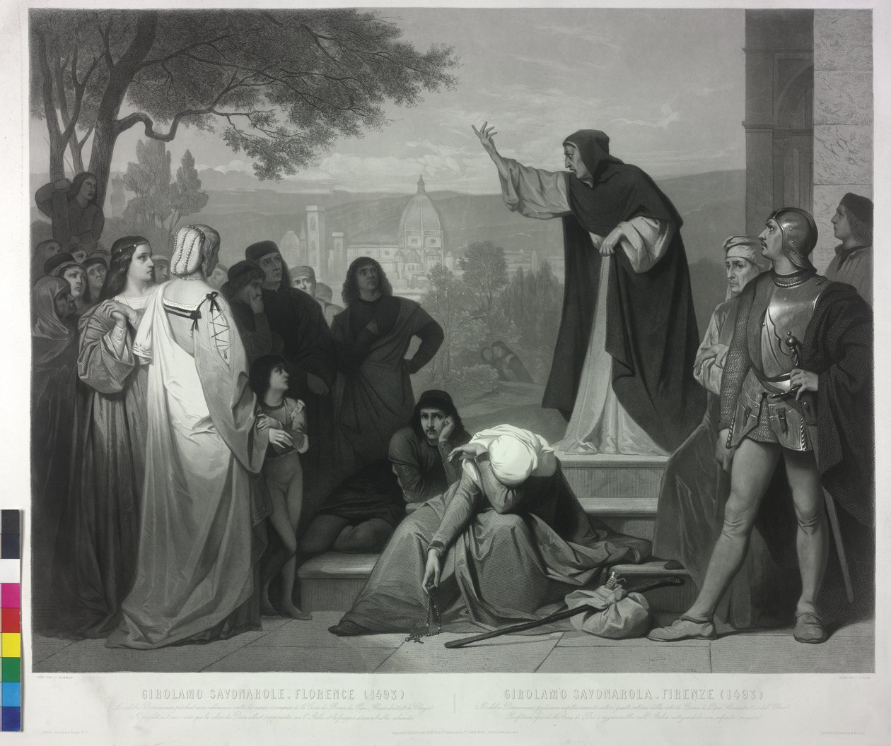 Savonarola-Predigt 1493 in Florenz von Pierre Cottin