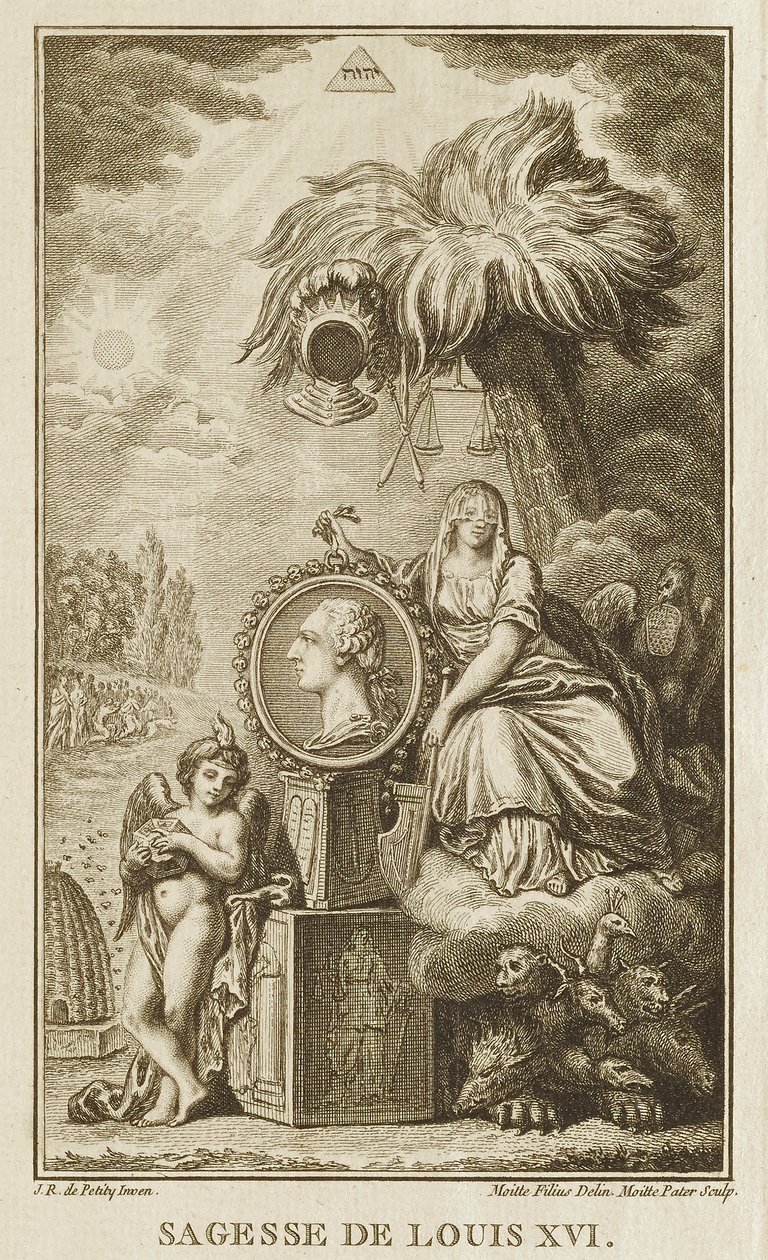 Weisheit von Louis XVI von Pierre Etienne Moitte