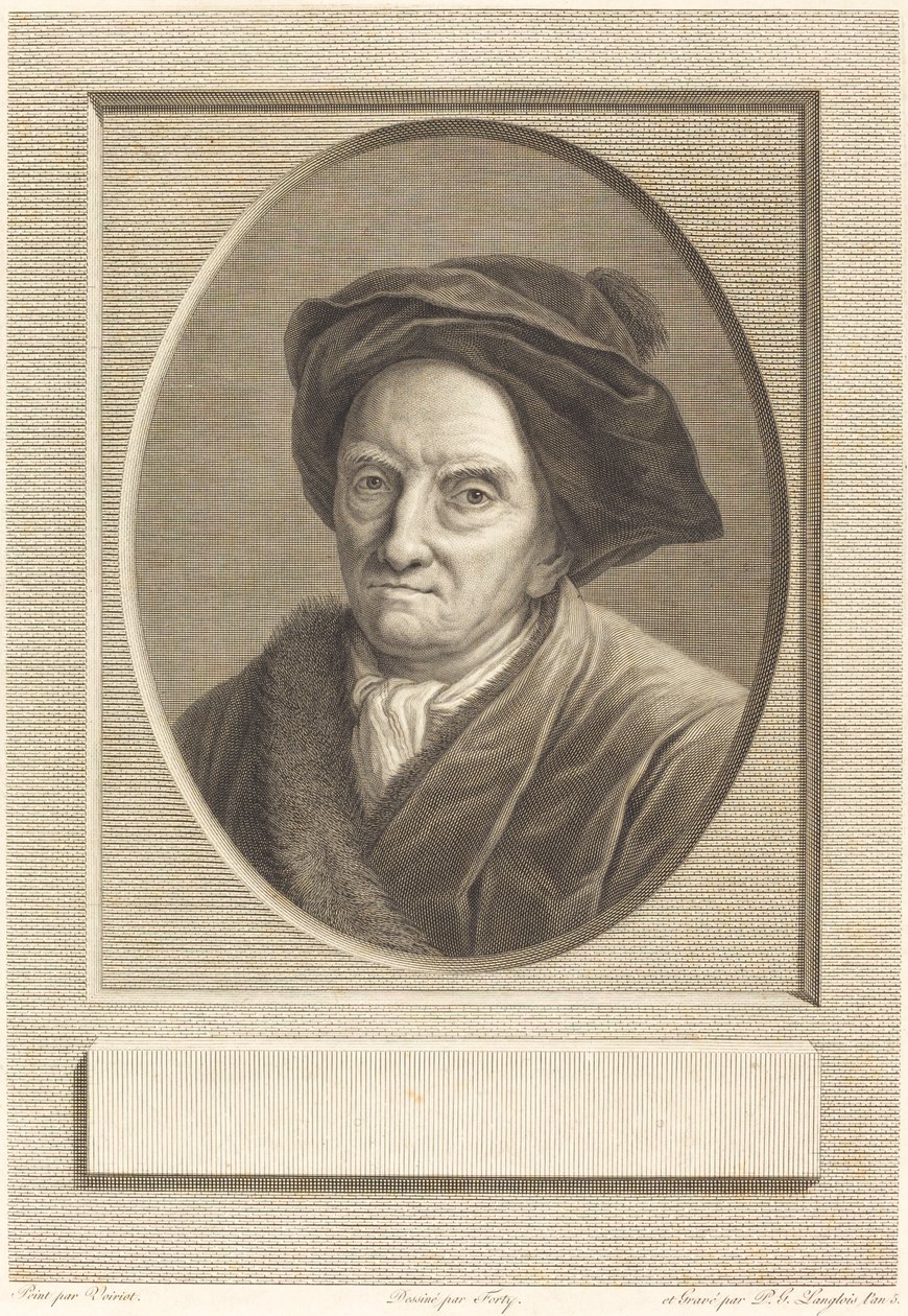 Fontenelle von Pierre Gabriel Langlois after Guillaume Voiriot after Jean Jacques Forty