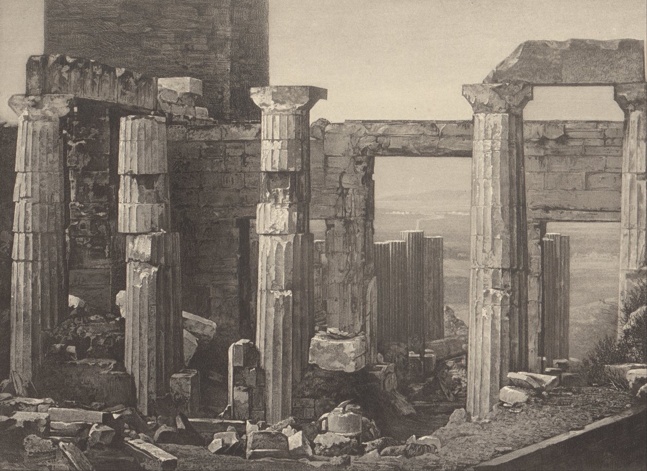 Griechenland. Die Propyläen in Athen von Pierre Gustave Joly