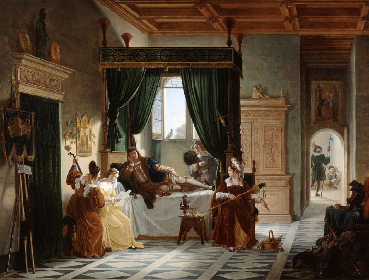 Die Genesung von Bayard von Pierre Henri Revoil