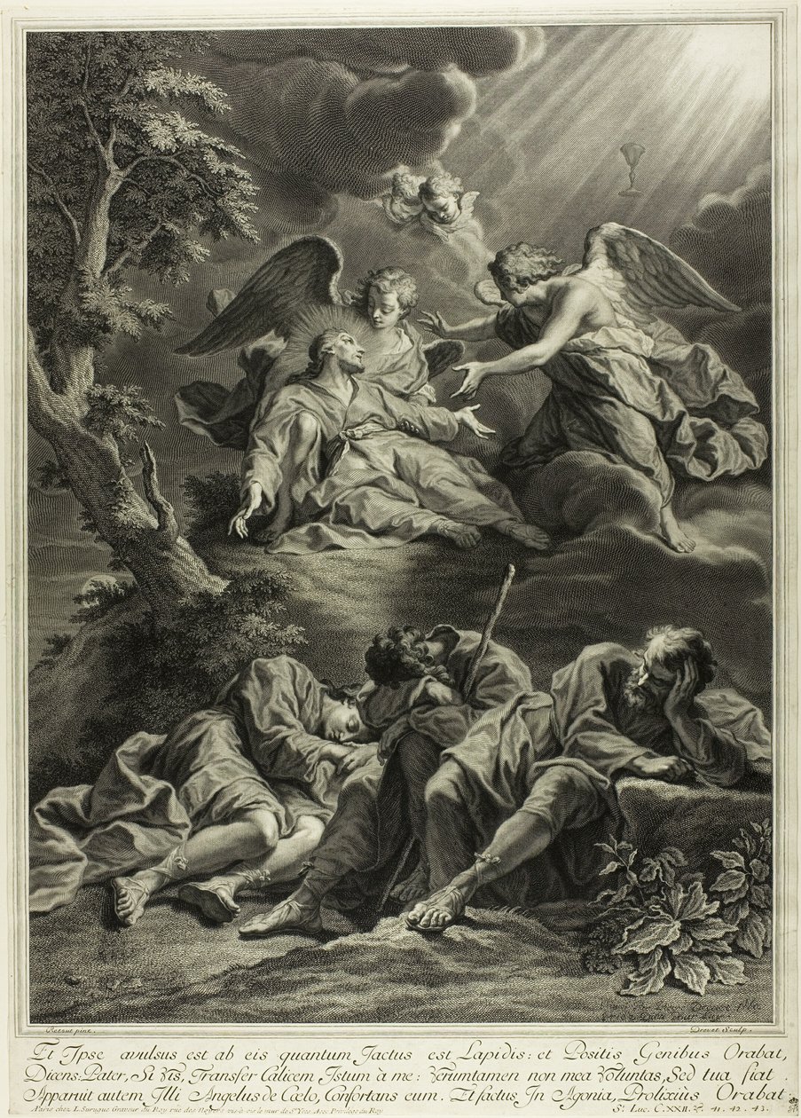 Christus in Gethsemane von Pierre Imbert Drevet