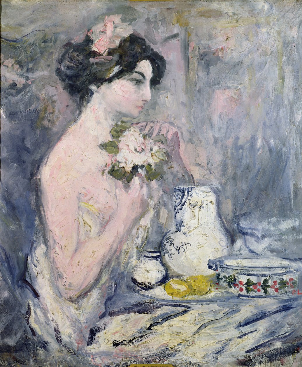 Frau mit einem Blumenstrauß von Pierre Laprade