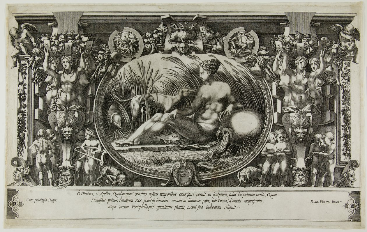 Die Nymphe von Fontainebleau von Pierre Milan