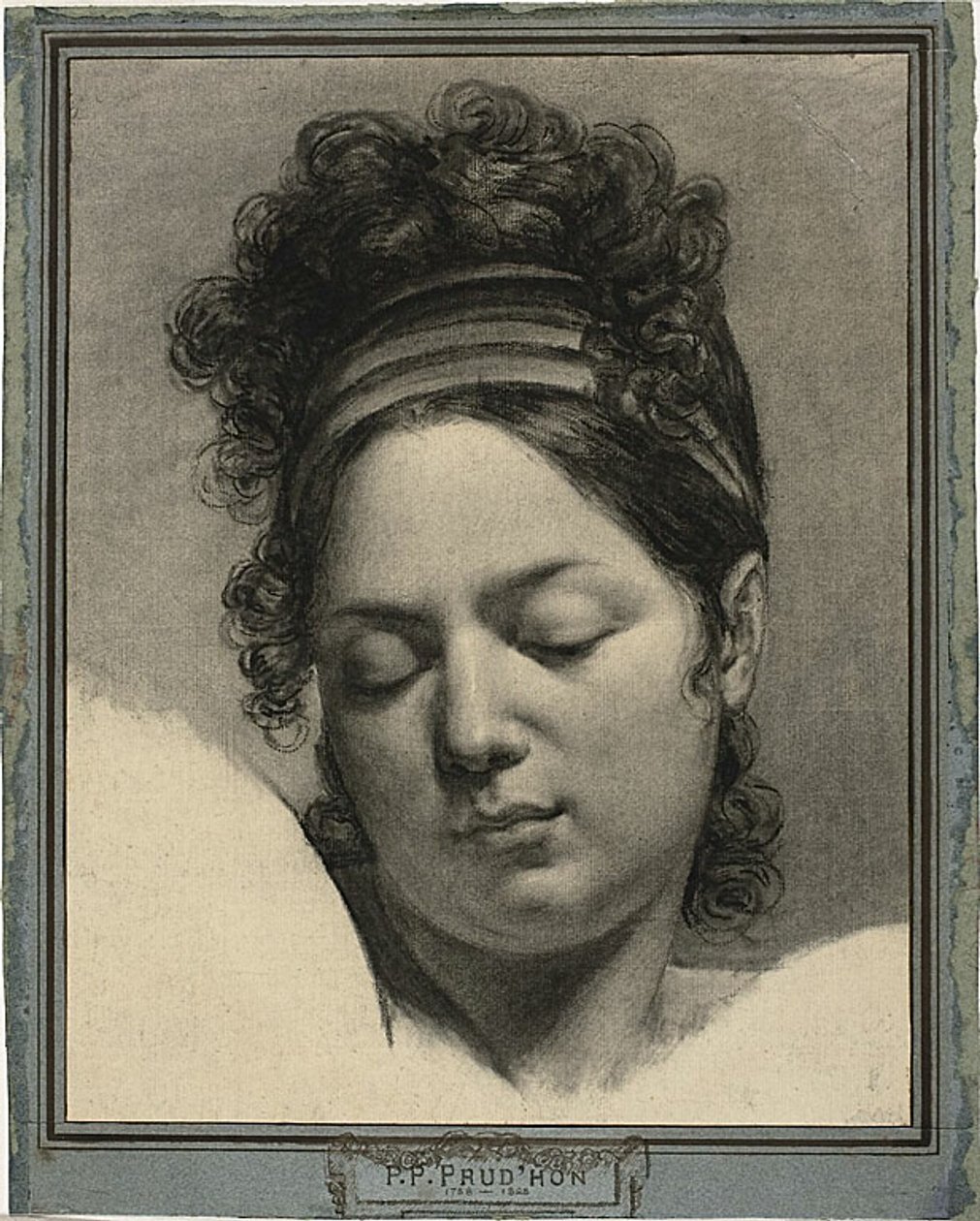 Kopf einer Frau von Pierre Paul Prud