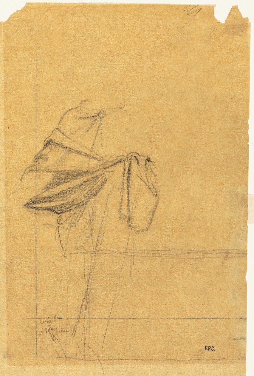 Draperiestudie von Pierre Puvis de Chavannes