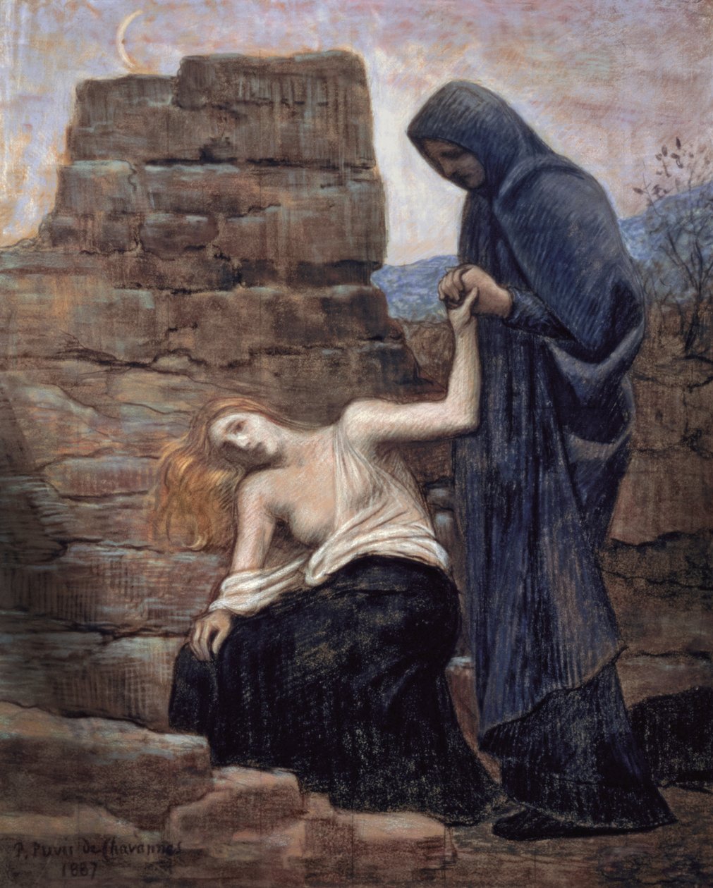 Mitleid, 1887 von Pierre Puvis de Chavannes
