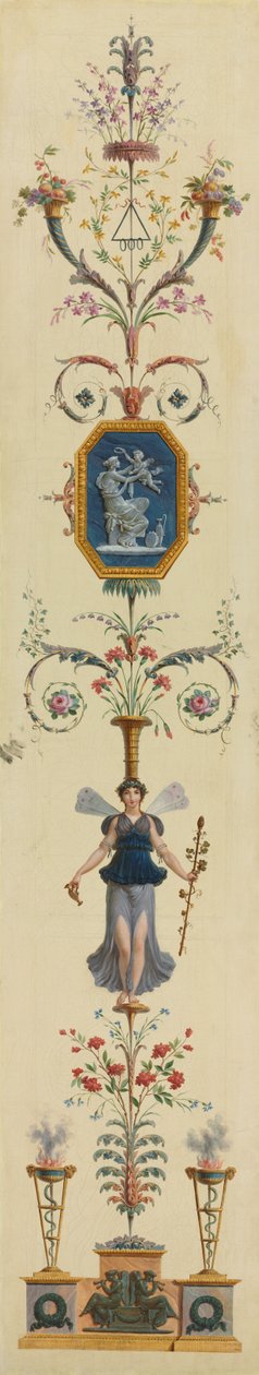Dekoratives Panel, 1790er Jahre von Pierre Rousseau