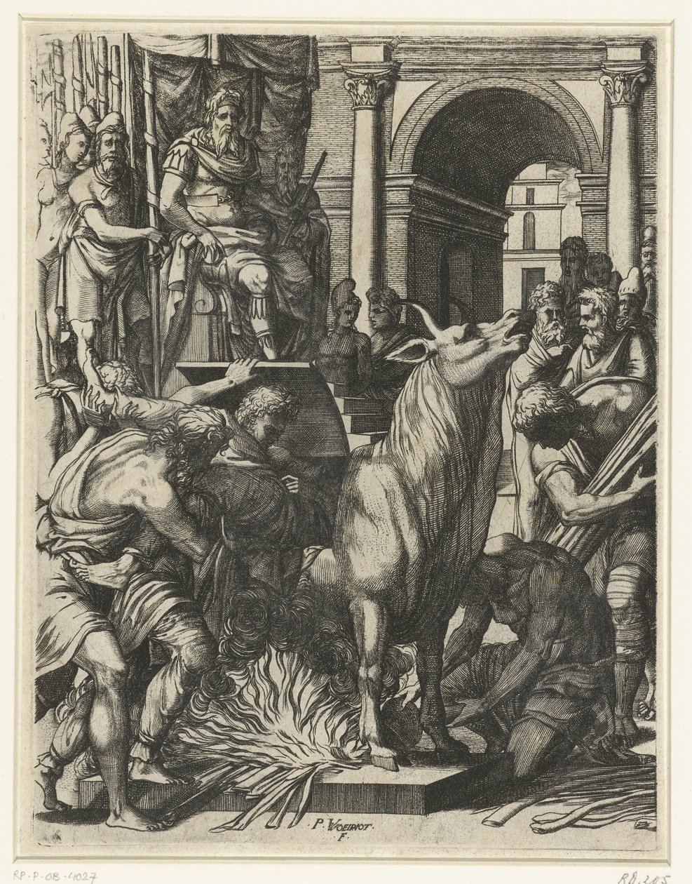 Der Stier von Phalaris von Pierre Woeiriot (II)
