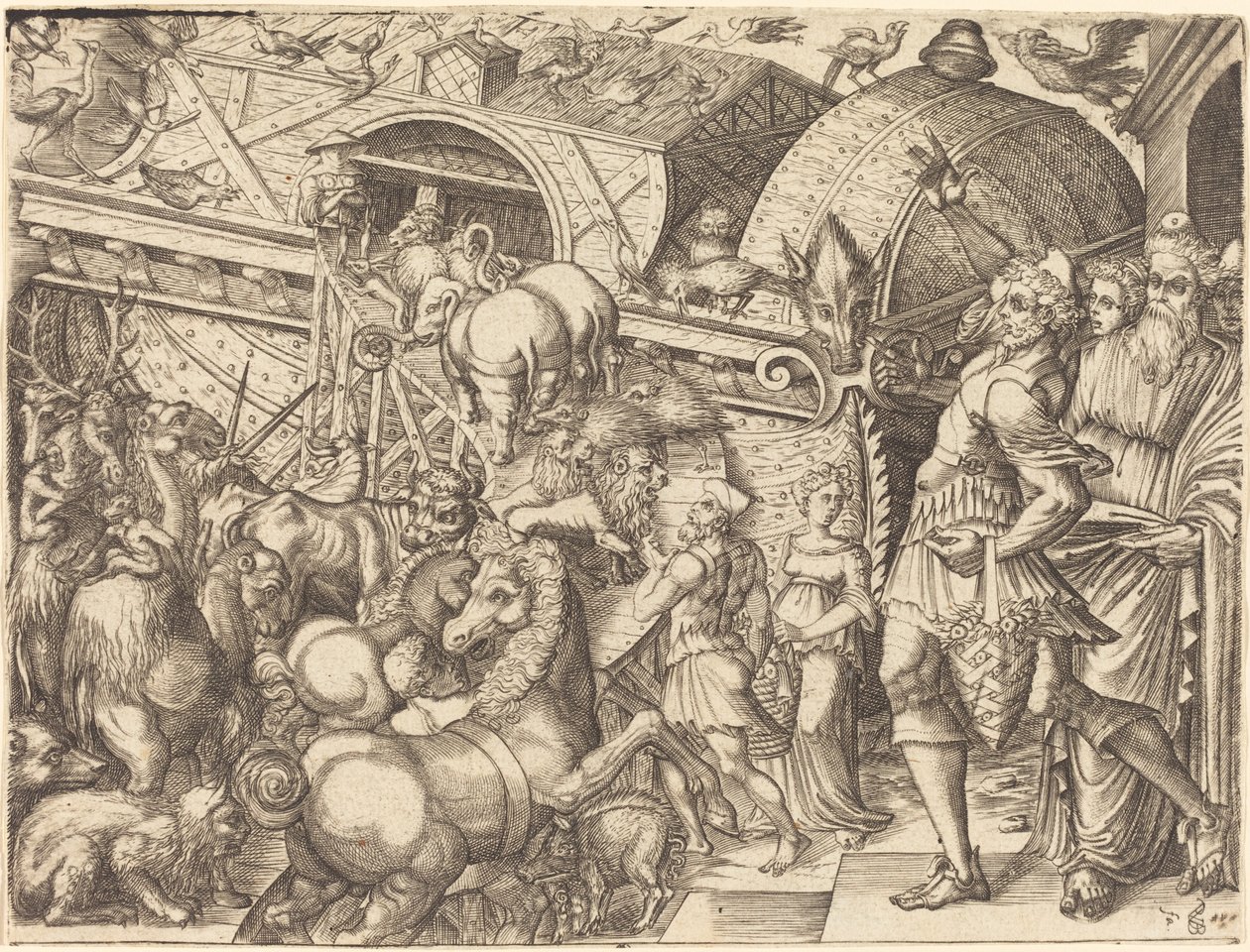 Noahs Arche von Pierre Woeiriot