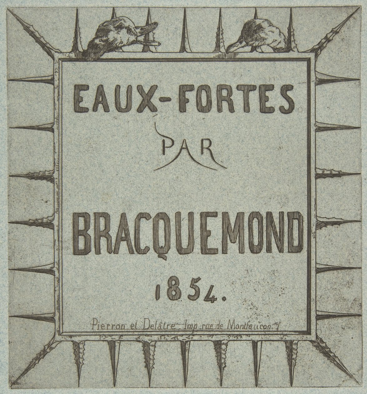 Eaux-fortes par Bracquemond von Pierron et Delâtre