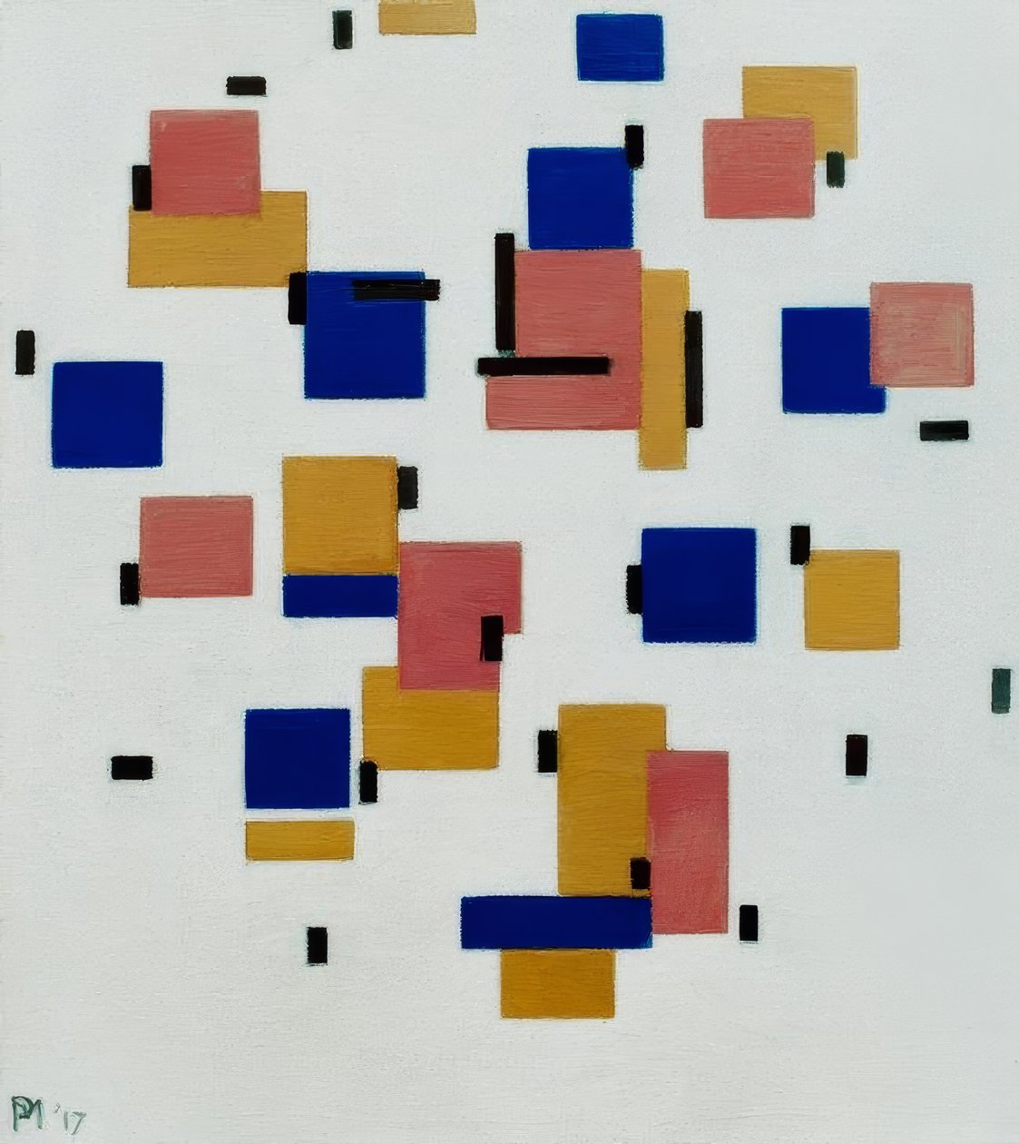 Komposition in Farbe B von Piet Mondrian