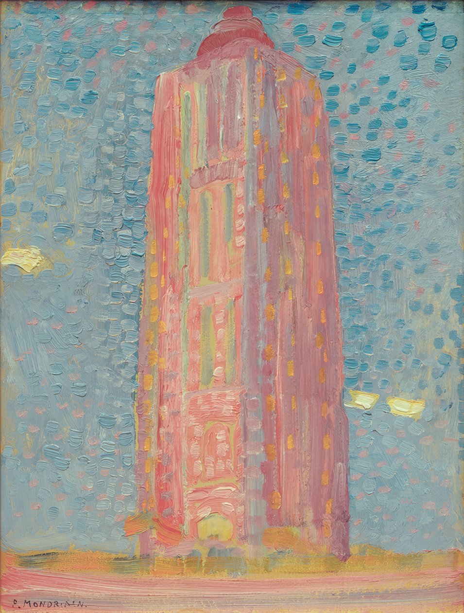 Leuchtturm bei Westkapelle von Piet Mondrian