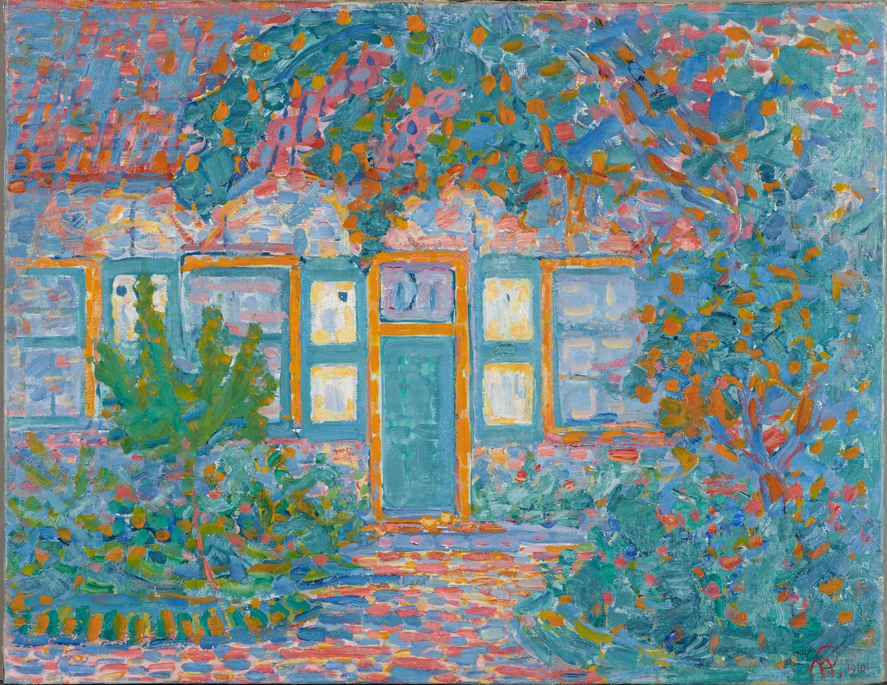 Kleines Haus im Sonnenlicht, ca. 1910 von Piet Mondrian