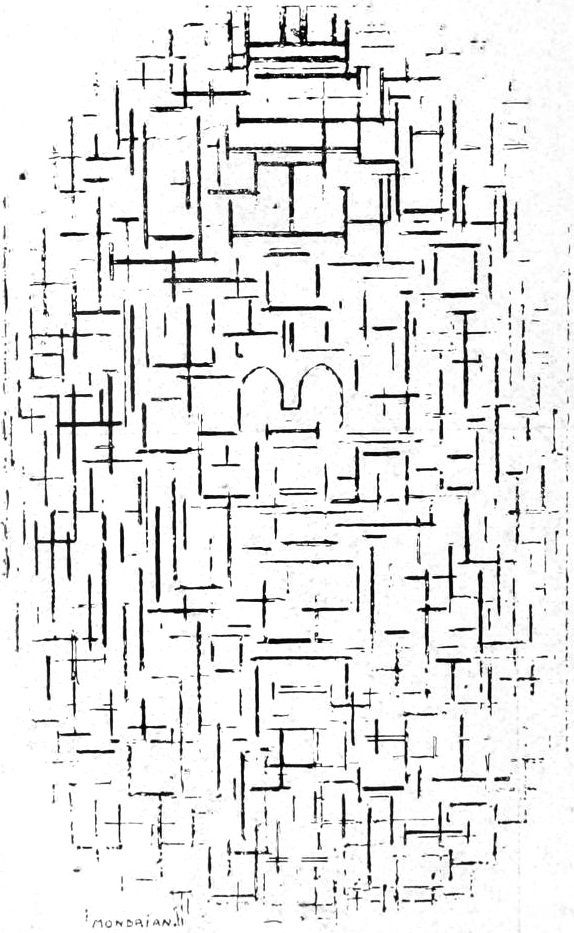 Zeichnung von Piet Mondrian