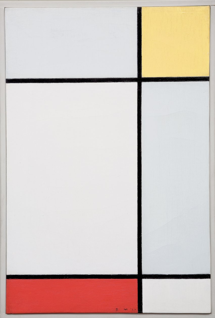 Komposition mit Gelb und Rot von Piet Mondrian