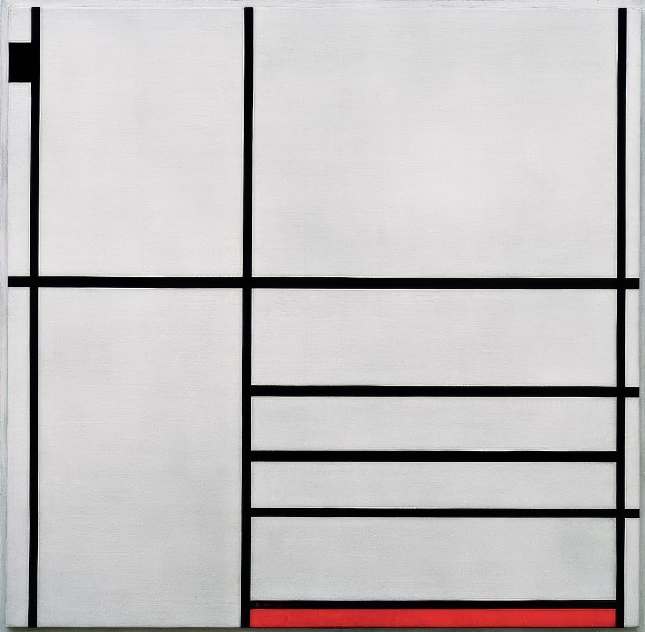 Komposition in Weiß, Schwarz und Rot von Piet Mondrian