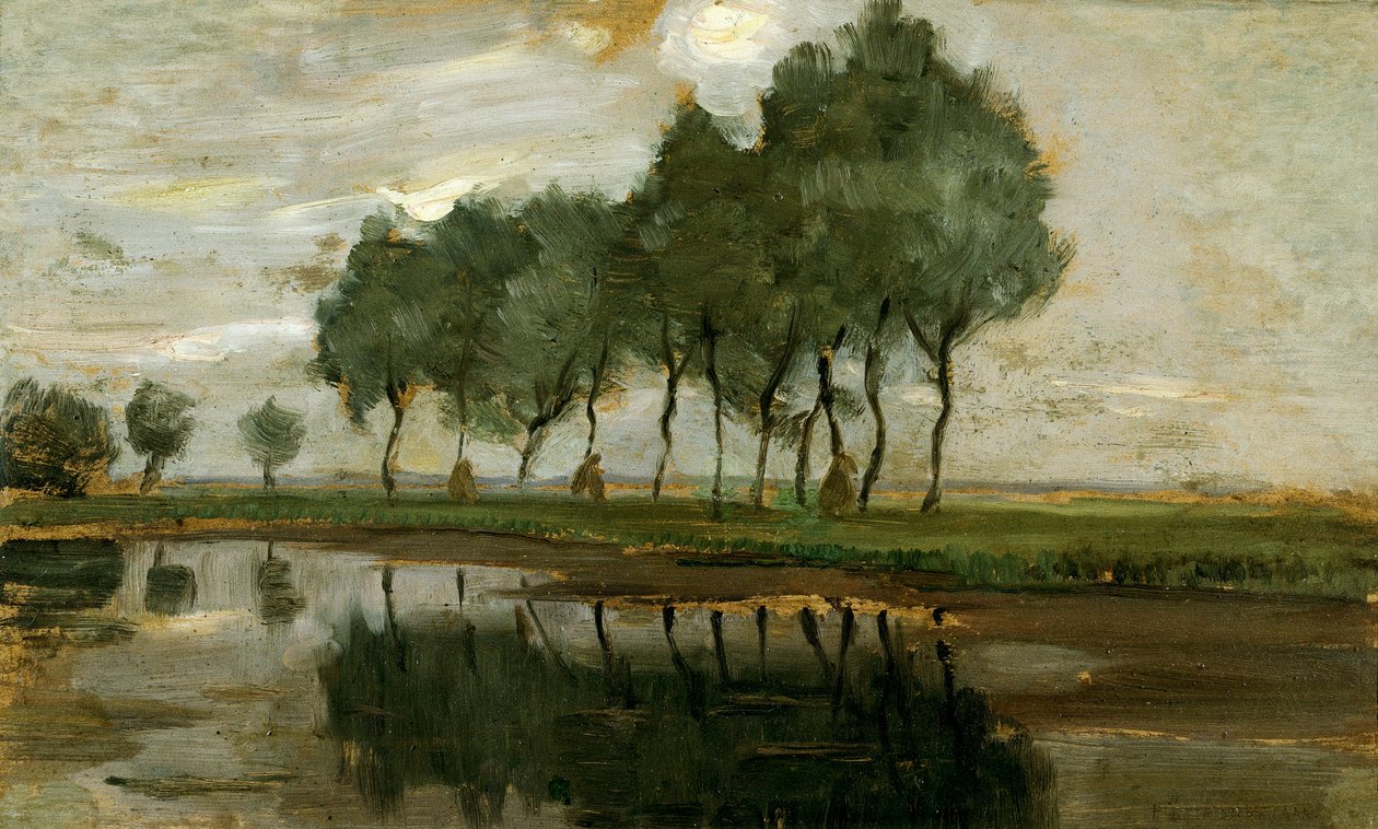 Landschaft mit Bäumen in der Nähe von Gein von Piet Mondrian